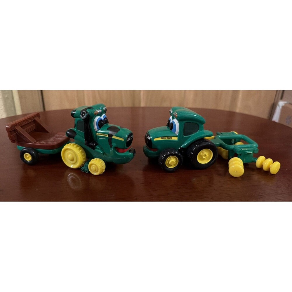Ertl John Deere Chunky Kids Toddler Toy Corey Combine & Tractor Green Yellow GUC